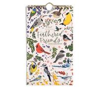 2026 Petite Wall Calendar - Feathered Friends Bird Art by 1Canoe2, 8.7x5.1” Spiral-Bound Calendar with Monthly Hand-Painted Birds, Art Print Style Pages for Nature Lovers or Giftable Display