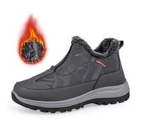 2026 Petite Women Couples Winter Warm and Comfortable Walking Boots Chelsea Lightweight Knee-High Suede Rainy Days Commute, Office Western Cowboy Knee High Faux Leather (17) Grey