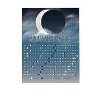 2026 Phases of the Moon Calendar 11x14 Unframed Print - Lunar Cycle Wall Art, Celestial Astronomy Poster with Full and New Moon Design for Home, Office, or Study Décor