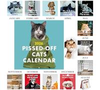 2026 PISSED-OFF CATS CALENDAR - Fun Wall Calendar for Home or Office Use, 12 Months from January to December 2026, Perfect for Planning & Decor