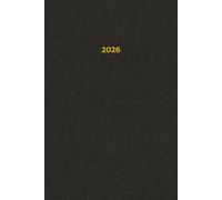 2026 Plain Black Notebook | 200 Pages | 6x9" Notebook | Personal or Corporate Use