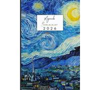 2026: planificateur Semainier 2026, 1 Semaine sur 2 Pages, 12 Mois de Janvier à Décembre, Format A5
