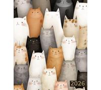2026 Planner: A dated weekly & monthly diary with a charming cat illustration design