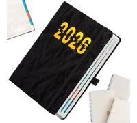 2026 Planner, A5 Notebook with Waterproof Cover & Index, Monthly & Daily Planner 2026 Notebook | For Home, School, Classroom, College, Office, Appointments, Academic Planning, Christmas