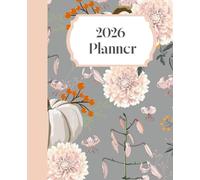 2026 Planner - Aesthetic Autumn Vintage Pumpkin Pink Cover | Monthly and Weekly Pages | Habit Tracker | 7.5" x 9.25": Perfect Gift for Writers, Teen, Kids, Students, Teachers and Adults