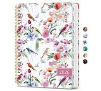 2026 Planner - Aesthetic Weekly and Monthly Planner, Jan 2026 - Dec 2026, Spiral Bound Calendar Planner, Perfect for Office Home School Supplies - A5 (6.3" x 8.5"), Songbird Bloom
