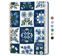 2026 Planner - Aesthetic Weekly and Monthly Planner, Jan 2026 - Dec 2026, Spiral Bound Calendar Planner, Perfect for Office Home School Supplies - A4 (8.5" x 11"), Petal Array