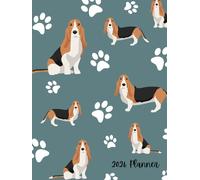 2026 Planner: Basset Hound Dog - Dated Weekly and Monthly Page Views With Space For Notes