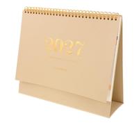 2026 Planner Calendar, Daily Scheduling Organiser(Original Paper Brown) | Coil Bound Format, Monthly Planning Layout, Desktop Display, Paper Pages for Office Organisation and Appointments