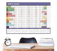 2026 Planner Calendar - Large Work Supplies 74 x 51 cm with Tips Labels, Wall Calendar for Offices, for Home, Cleaning, Exercise, Training, Holiday, Party, Birthday, Travel