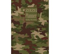 2026 Planner: Camo Army Camouflage Themed Cover Daily Weekly Diary 12 Month Calendar Vision board Schedule Organizer Goals Dairy Notes