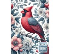 2026 Planner: Cardinal Themed Cover Daily Weekly Diary 12 Month Calendar Vision board Schedule Organizer Goals Dairy Notes