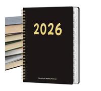 2026 Planner for the Week - 12 Months Spiral Bound Diary | 2026 Calendar with Weekly and Monthly Overview | For School, Academic Work, Women, Teachers, Family, Home and Hoc