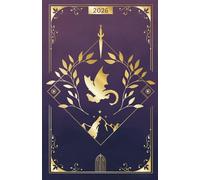 2026 Planner mensile Luminara con reading journal - copertina a tema cavaliere dei draghi e corte dei sogni - per tenere traccia degli impegni e dei libri letti