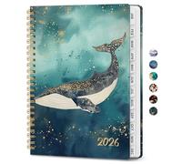 2026 Planner, Monthly and Weekly Calendar Planner for Women, January 2026 - December 2026, Hardcover Pretty 2026 Agenda Planner Book with Tabs, Spiral Bound, Perfect for School Office Home Supplies