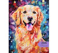 2026 Planner: Mosaic Dogs Golden Retriever: Stylish Weekly and Monthly Organization