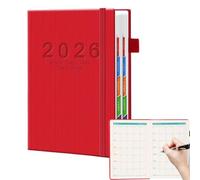 2026 Planner Notebook - Academic A5 Agenda, with Tabs, Yearly Schedule Organizer, Home School Office Classroom Tracking, Goal Setting Pages, Meeting Notes | Ideal To-Do List Planner for Work Study