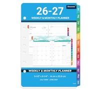 2026 Planner Refills - A5 Planner Inserts with 7-Hole Punched, JAN 2026 - DEC 2026, 5-1/2" x 8-1/2", Planner Refills 2026, A5 Binder Inserts, 2026 Weekly and Monthly Planner Refill with Colorful Tabs