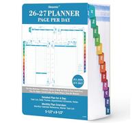 2026 Planner Refills - January 2026 - December 2026, 2026 Planner Refills, Two Pages Per Day Daily ＆ Monthly, 8.38" x 5.51", Ring-Bound with Tabs