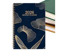 2026 Planner | Smooth Writing Agenda,Flower Monthly Planner 2026 Calendar,for Home Office Classroom Planning Study Work Academic Teacher Student Family Christmas Birthday