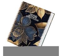 2026 Planner - Smooth Writing Notebook Large Blocks - Flower Monthly Planner 2026 Calendar | for Home School Office Classroom Planning Study Work Academic Teacher Student Christmas