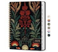 2026 Planner, Weekly and Monthly Calendar Planner for Women, Jan 2026 - Dec 2026, Hardcover Planning Agenda book with Tabs, Spiral Bound, Inner Pocket, Perfect for School Office Supplies, 6.3" x 8.5