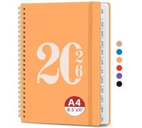 2026 Planner, Weekly and Monthly Calender Planner, Jan 2026 to Dec 2026, Hardcover 2026 Calendar Planner Book with Tabs & Inner Pocket, Office Home School Supplies for Women & Men - A4 (8.5" x 11