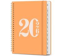 2026 Planner, Weekly and Monthly Calender Planner, Jan 2026 to Dec 2026, Hardcover 2026 Calendar Planner Book with Tabs & Inner Pocket, Office Home School Supplies for Women & Men - A5 (6.3" x 8.5