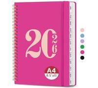 2026 Planner, Weekly and Monthly Calender Planner, Jan 2026 to Dec 2026, Hardcover 2026 Calendar Planner Book with Tabs & Inner Pocket, Office Home School Supplies for Women & Men - A4 (8.5" x 11