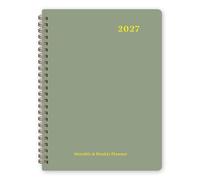 2026 Planner - Weekly and Monthly Planner Spiral Bound, January 2026 - December 2026, Hardcover 2026 Calendar Planner Book with Tabs, Inner Pocket, Perfect for Office Home School Supplies - A5 (6.3“ x