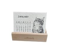 2026 Planting Desk Calendar - Desk Table Organizer | Standing Planner for Horses and Cats | Eco Friendly Planning System, Convenient Desk Solution for Home Dorm