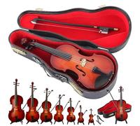 2026 Playable Tiny Violin Figurine - 9.1inch The Worlds Smallest Miniature Musical Instrument with Real Sound & Sad Music, Accessory, Collectible Ornament, Keychain Charm & Unique Gag Gift