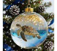 2026 Playful Animal 3D Glass Ball Decorations,Marine & Forest Life Glass Decoraton Collection,Wildlife Wonders Collection Birds Crystal Glassball Ornament for Holiday Décor & Seasonal Gifts