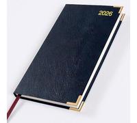 2026 Pocket Diary - Week to View - Senator - Blue - Leathertex - 306