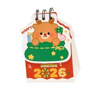 2026 Pocket Sized Planning Calendar Paper Construction Monthly Planner for Students and Business Professional Cartoon Desk Calendar