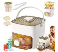 2026 Portable Maker Tray with Lid & Sto Box - 48 Slots, Quick Prep, No Spill Design, Easy to Use - Ideal for Parties & Drin
