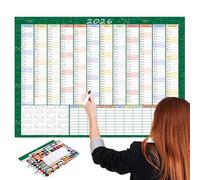 2026 Poster Calendar, 29.21x20.67 Inches Large Yearly Calendar,Planner, Creative And Simple Desk For Fitness, Travel, And Social Activities