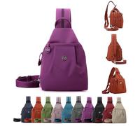 2026 Premium 3 in 1 Anti-Theft Travel Tote Bag - Smart Hidden Pockets, Convertible Straps & Waterproof for Commute, Travel, Gym & Daily Use (Purple)