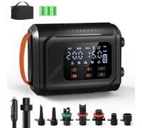 2026 Premium Electric SUP Pump 20PSI with Sleek Smart Display, Rechargeable Paddle Board Pump 5 Modes & Custom Mode, Dual Stage Fast Inflation & Auto-off, 12V DC Car Charger for SUP, Kayak, Tent