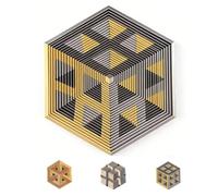 2026 Premium Hexagon Twist Illusion, 3D Printed Hexagonal Fractal Fidget Gadget, Decompression Sensory Desk Gadget, Irritability and Relaxation, Funny Relaxation Pocket Gifts (#C)