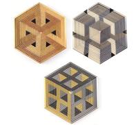 2026 Premium Hexagon Twist Illusion, 3D Printed Hexagonal Fractal Fidget Gadget, Decompression Sensory Desk Gadget, Irritability and Relaxation, Funny Relaxation Pocket Gifts (3PCS)