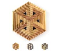 2026 Premium Hexagon Twist Illusion, 3D Printed Hexagonal Fractal Fidget Gadget, Stress Relief Pocket Toy, Decompression Sensory Desk Gadget, Spiral Optical Visual Desk Decor (TypeC)