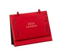 2026 Premium Leather Calendar 12-Month Planner Jan-Dec Desktop Organizers with Holiday Dates & Notes Desktop Calendar for Clients
