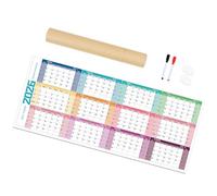 2026 Premium Wall Calendar with Spacious Grids for Note Color Coded Months Thick Paper Not Crease Design School Use Jumbos Yearly Planner School