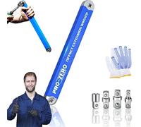 2026 Pro Offset Ratchet Extension, Pro Zero Offset Extension Wrench For Tight Spaces, Multifunctional Extender Tool With 1/4", 3/8", 1/2" Square Drive Adapters, Hvac & Industrial Machinery (1PC)