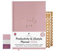 2026 Productivity & Lifestyle Planner by Perfect Planner Company. Weekly & Monthly Diary with Goals, Habit Tracker & Time Management to Organise Life, Wellbeing & Health. 222 Stickers