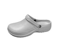 2026 Professional Non-Slip Clogs Kitchen Work Shoes for Chefs Hospitality Service Workers, gray, 11 UK