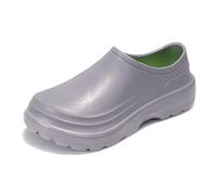 2026 Professional Non-Slip Kitchen Clogs for Chefs Hospitality Service Workers, gray, 12 UK