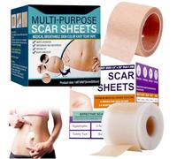 2026 Professional Waterproof Silicone Scar Sheets - Scar Tape for Surgical Scars, Collagen Silicone Scar Tape for Wrinkles,Collagen Sheets for C Section,Hyaluronic Acid Repair Tape for Keloid (Skin)