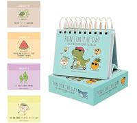 2026 Punny Motivational Desk Calendar, Daily Tear-Off Page-a-Day Perpetual Calendar with 365 Funny Puns & Positive Quotes, Fun Daily Desktop Calendar for Home and Office (#B)